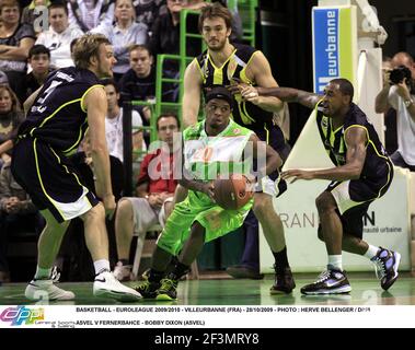 BASKETBALL - EUROLEAGUE 2009/2010 - VILLEURBANNE (FRA) - 28/10/2009 - FOTO : HERVE BELLENGER / DPPI ASVEL V FERNERBAHCE - BOBBY DIXON (ASVEL) Stockfoto