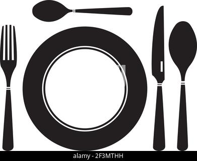 Vector Besteckset Stock Vektor