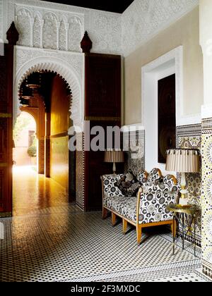 Royal Mansour Hotel, Marrakesch, Marokko Stockfoto