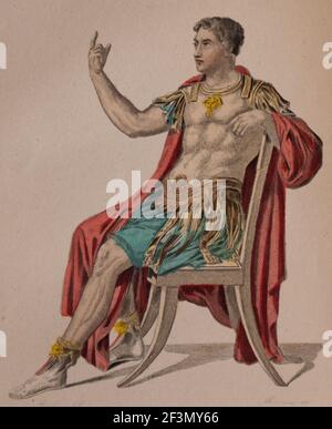 sertorius, oeuvres de p. corneille,dessins de m.geffroy, editeur laplace sanchez 1873 Stockfoto