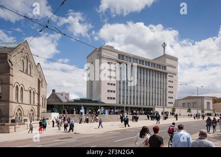 Eingang zum Nottingham Trent University am Abschlusstag Stockfoto