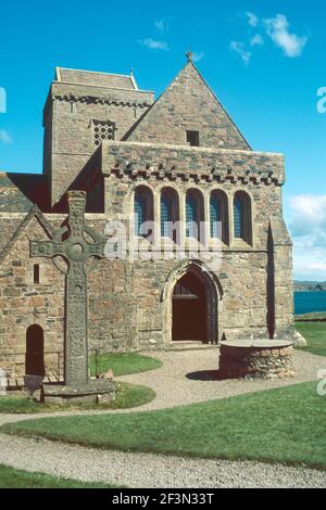 Iona Abbey, Argyll and Bute, Schottland im Jahr 1998 Stockfoto