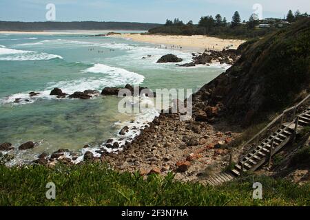 Strand in Tuross Head in Australien Stockfoto