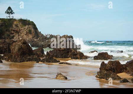 Strand in Tuross Head in Australien Stockfoto