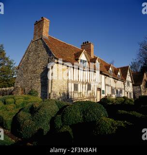 Mary Arden war William Shakespeares Mutter, kam aus einem Dorf namens Wilmcote in der Nähe von Strafford-upon-Avon. Das Haus, das sie besaß, wird jetzt als Muse geführt Stockfoto