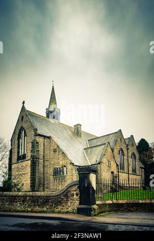 St. Pauls Church of England Victorian Church, West Pelton, Stanley County Durham, Großbritannien Stockfoto