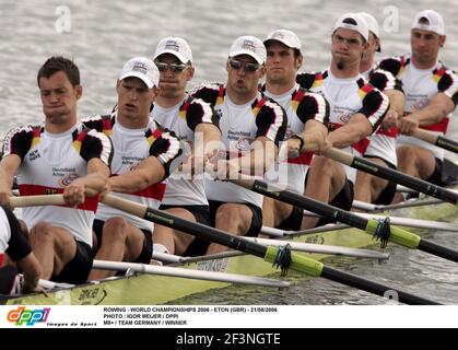 RUDERN - WELTMEISTERSCHAFT 2006 - ETON (GBR) - 21/08/2006 FOTO : IGOR MEIJER / DPPI M8+ / TEAM DEUTSCHLAND / SIEGER Stockfoto