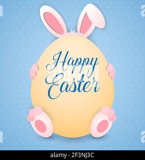 Lustige ostern Grußkarte Stock Vektor