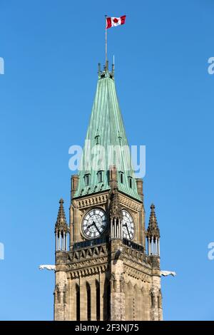 Kanada, Ontario, Ottawa, Friedensturm, auch bekannt als der Turm des Sieges und des Friedens Stockfoto