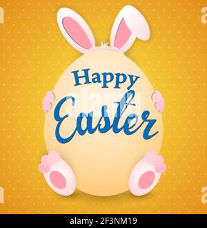 Lustige ostern Grußkarte Stock Vektor