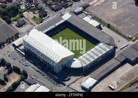 ELLAND ROAD Stadion, Leeds. Luftaufnahme. Haus von Leeds United Football Club. Fotografiert im August 2007. Stockfoto