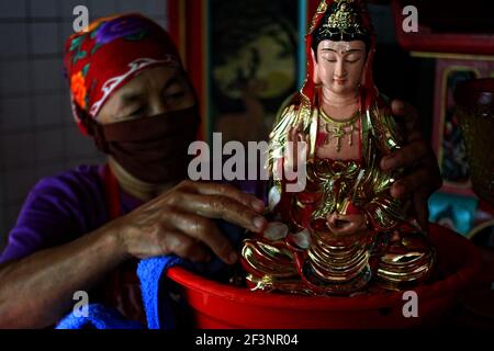 Ahead Lunar Neujahr Feiern in Yogyakarta Stockfoto