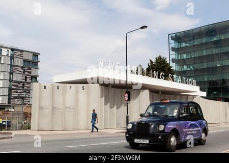 King's Cross Filling Station Installation, London, N1C. Stockfoto