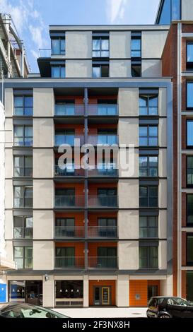 Howick Place, Sozialwohnungen in London. Stockfoto