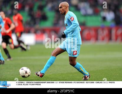 FUSSBALL - FRANZÖSISCHE MEISTERSCHAFT 2008/2009 - L1 - STADE RENNAIS V FC SOCHAUX - 02/11/2008 - CARLAO (SOC) - FOTO PASCAL ALLEE / FLASH DRÜCKEN Stockfoto