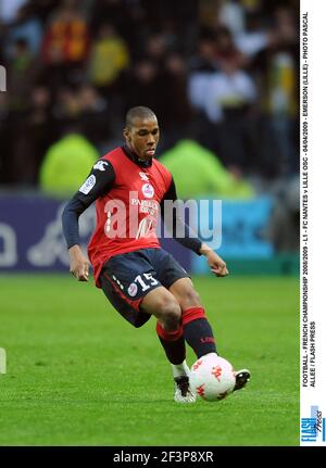 FUSSBALL - FRANZÖSISCHE MEISTERSCHAFT 2008/2009 - L1 - FC NANTES V LILLE OSC - 04/04/2009 - EMERSON (LILLE) - BILDER PASCAL ALLEE / FLASH DRÜCKEN Stockfoto