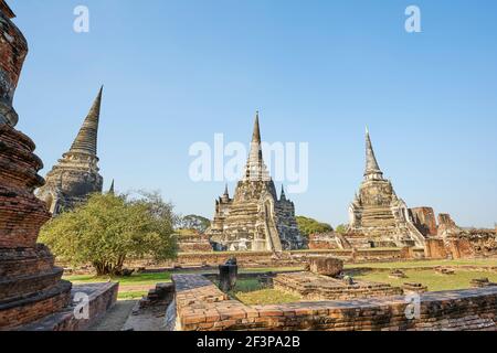 Wat Phra Si Sanphet in Ayutthaya, Thailand Stockfoto