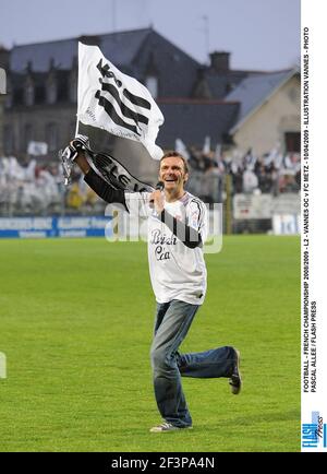 FUSSBALL - FRANZÖSISCHE MEISTERSCHAFT 2008/2009 - L2 - VANNES OC V FC METZ - 10/04/2009 - ABBILDUNG VANNES - FOTO PASCAL ALLEE / FLASH DRÜCKEN Stockfoto