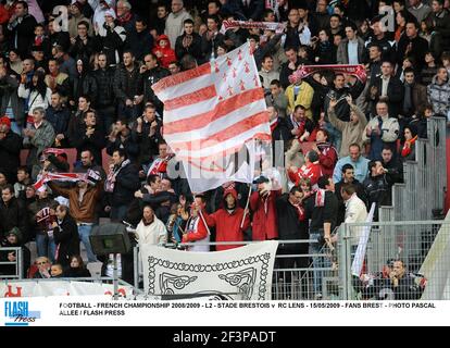 FUSSBALL - FRANZÖSISCHE MEISTERSCHAFT 2008/2009 - L2 - STADE BRESTOIS V RC-OBJEKTIV - 15/05/2009 - LÜFTER BREST - FOTO PASCAL ALLEE / FLASH DRÜCKEN Stockfoto