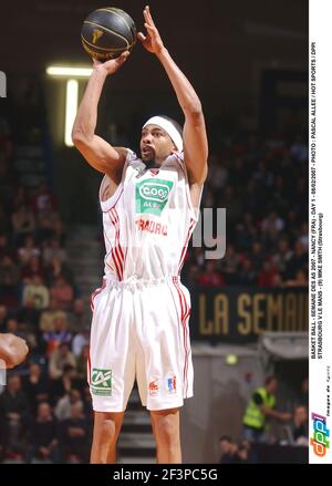 BASKETBALL - SEMAINE DES AS 2007 - NANCY (FRA) - TAG 1 - 08/02/2007 - FOTO : PASCAL ALLEE / HOT SPORTS / DPPI STRASBOURG V LE MANS - (9) MIKE SMITH (STRASSBURG) Stockfoto