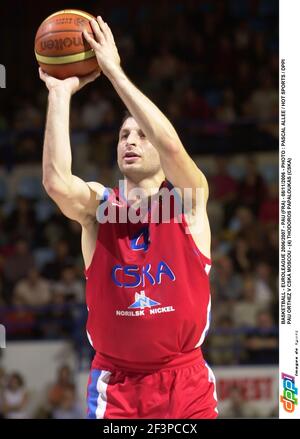 BASKETBALL - EUROLEAGUE 2006/2007 - PAU (FRA) - 08/11/2006 - FOTO : PASCAL ALLEE / HOT SPORTS / DPPI PAU ORTHEZ V CSKA MOSCOU - (4) THODOROS PAPALOUKAS (CSKA) Stockfoto