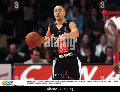 BASKETBALL - FRANZÖSISCHE MEISTERSCHAFT PRO A 2006/2007 - CHOLET (FRA) - 25/11/2006 - FOTO : PASCAL ALLEE / HOT SPORTS / DPPI CHOLET V ORLEANS - AHMED FELLAH / ORLEANS Stockfoto