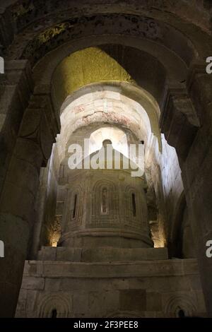 14th-Jahrhundert-Kopie der Ädikula der Kirche des Heiligen Grabes, in der 11th-Jahrhundert-Kathedrale Svetizchoweli, Mzcheta, Georgien Stockfoto