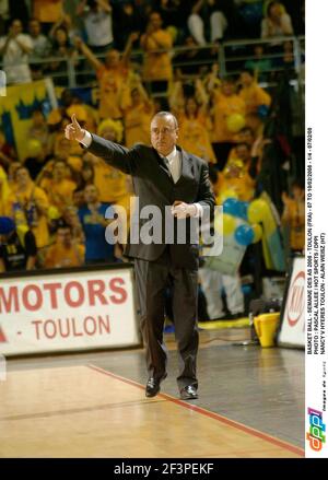 BASKETBALL - SEMAINE DES AS 2008 - TOULON (FRA) - 07 BIS 10/02/2008 - 1/4 - 07/02/08 FOTO : PASCAL ALLEE / HOT SPORTS / DPPI NANCY V HYERES TOULON - ALAIN WEISZ (HT) Stockfoto