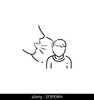 Farbsymbol für Eltern, die Kinder schikanieren. Menschenrechte. Kindesmissbrauch. Gewalt in der Familie. Registrieren Sie sich für Webseite, mobile App, Schaltfläche, Logo. Bearbeitbare Kontur Stock Vektor