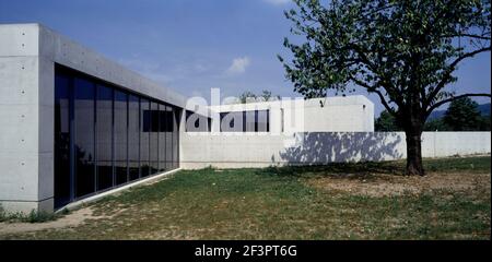 Vitra Konferenzpavillon, weil am Rhein,Eckansicht,Tadao Ando Stockfoto