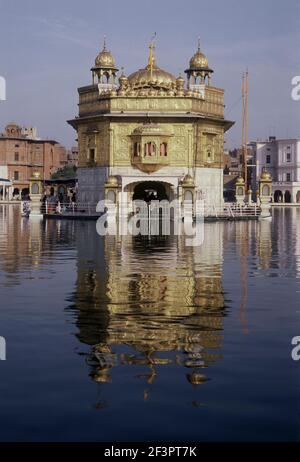 Goldener Tempel Hari Mandir in Amritsar, Indien,Ansicht,16th Jahrhundert Stockfoto