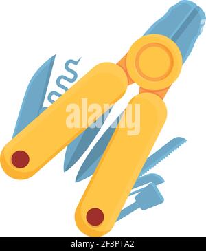 Symbol für Zangen mit mehreren Werkzeugen. Cartoon von Multitool Zangen Vektor-Symbol für Web-Design auf weißem Hintergrund isoliert Stock Vektor