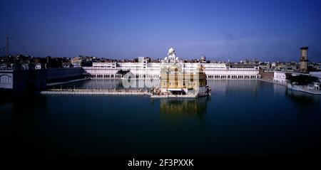 Goldener Tempel Hari Mandir in Amritsar, Indien,Ansicht/Gesamtkomplex,16th Jahrhundert Stockfoto