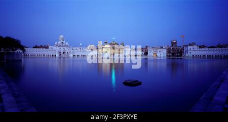 Goldener Tempel Hari Mandir in Amritsar, Indien,Ansicht/Gesamtkomplex,16th Jahrhundert Stockfoto