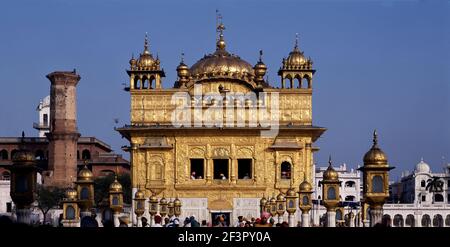 Goldener Tempel Hari Mandir in Amritsar, Indien,Ansicht/frontal,16th Jahrhundert Stockfoto