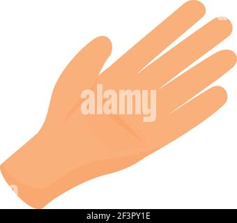 Symbol für Kinderhand-Geste. Cartoon von Kid Hand Geste Vektor-Symbol für Web-Design isoliert auf weißem Hintergrund Stock Vektor