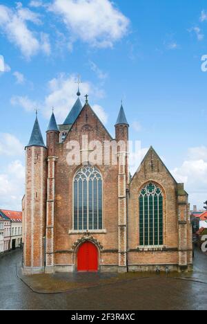 Die St. Jakobuskirche Br¸gge. Westportal und Westfassade., Brügge / Br¸gge, St. Jakobus Stockfoto