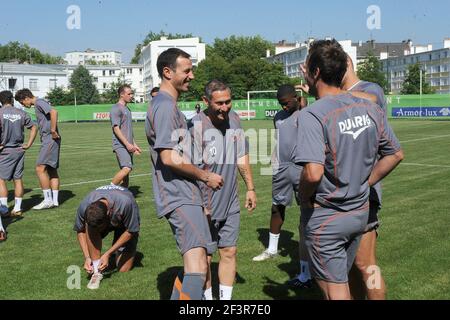 FUSSBALL - FRANZÖSISCHE MEISTERSCHAFT 2010/2011 - L1 - MISCS - TRAININGSSTARTSAISON DES FC LORIENT - 21/06/2010 - FOTO PASCAL ALLEE / HOT SPORTS / DPPI - OLIVIER MONTERRUBIO Stockfoto