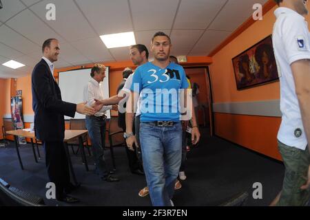 FUSSBALL - FRANZÖSISCHE MEISTERSCHAFT 2010/2011 - L1 - MISCS - TRAININGSSTARTSAISON DES FC LORIENT - 21/06/2010 - FOTO PASCAL ALLEE / HOT SPORTS / DPPI - OLIVIER MONTERRUBIO Stockfoto