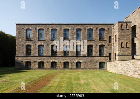 Das heutige Rathaus, Engelskirchen, ehemalige Baumwollspinnerei Ermen & Engels, LVR-Industriemuseum Stockfoto