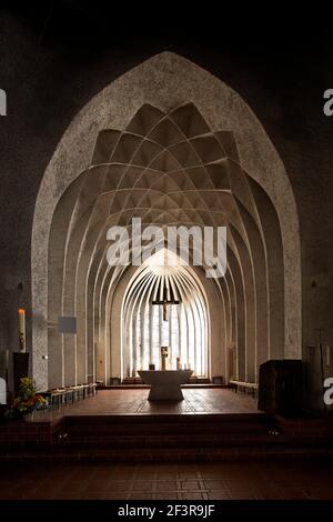 Zellengewˆlbe im Chor, Neu-Ulm, St. Johann Baptist Stockfoto