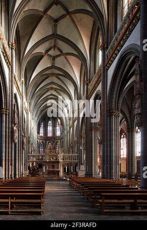 Innenraum, Blick nach Osten, Xanten, Dom Stockfoto