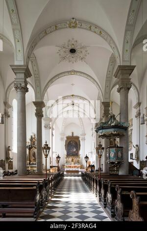 Blick nach Osten, D¸sseldorf, St. Maximilian Stockfoto