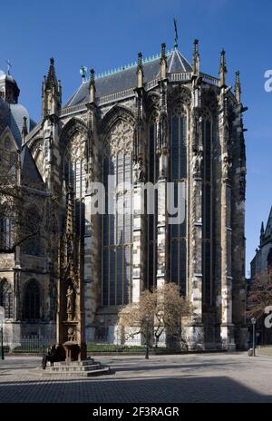 Chorhalle von S¸dosten, Aachen, M¸nster (Pfalzkapelle) Stockfoto