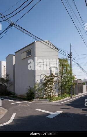 Haus in Musashiseki, Privathaus, Allgemeine Ansicht aus dem Nordwesten. Stockfoto