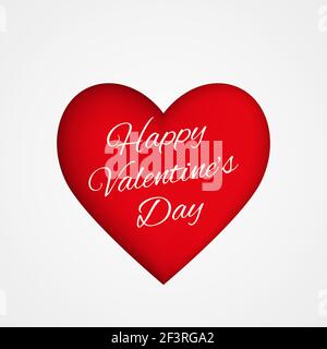 Happy Valentines Tag Grußkarte Stock Vektor