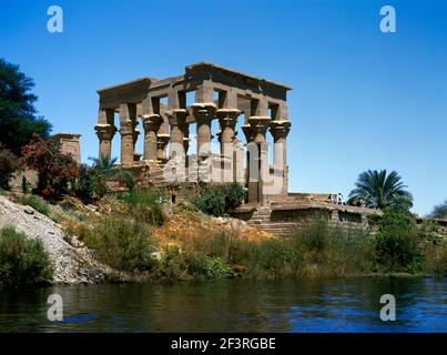 Kiosk von TrajanTempel von Philae Assuan Ägypten Stockfoto