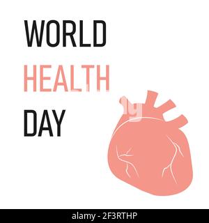 World Health Day Bannerkonzept. Stock Vektor