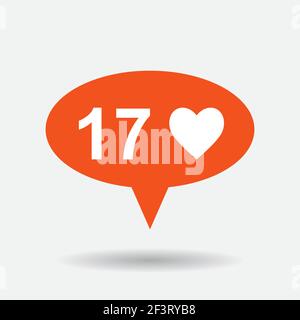 Symbol für Herztaste, Stock Vektor