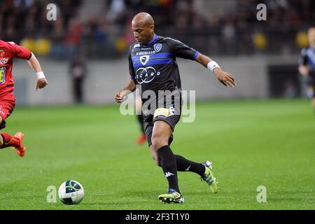 FUSSBALL - FRANZÖSISCHE MEISTERSCHAFT 2011/2012 - LE MANS FC V SC BASTIA - 4/05/2015 - FOTO PASCAL ALLEE / DPPI - Toifilou MAOULIDA Stockfoto